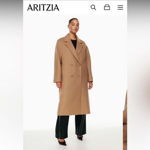 Babaton Slouch Coat- Camel Size Medium NWT